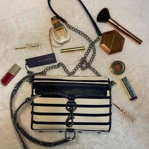 Rebecca Minkoff Mini MAC in Navy/Striped